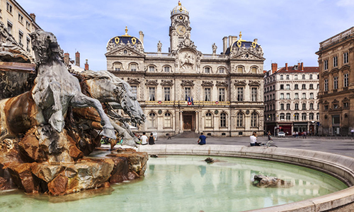 Lyon, fontaine, hotel de ville - Contact