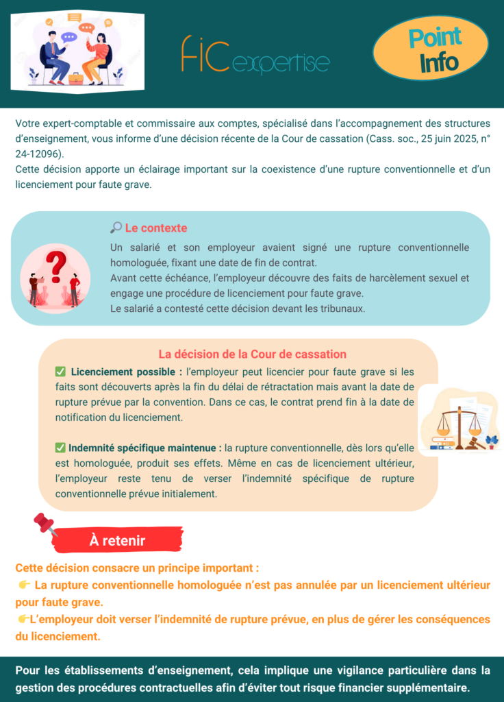 ⚖️ Rupture conventionnelle et licenciement :
