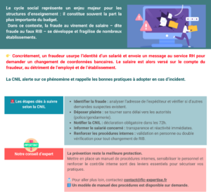 Protéger votre établissement de la fraude au virement de salaire :