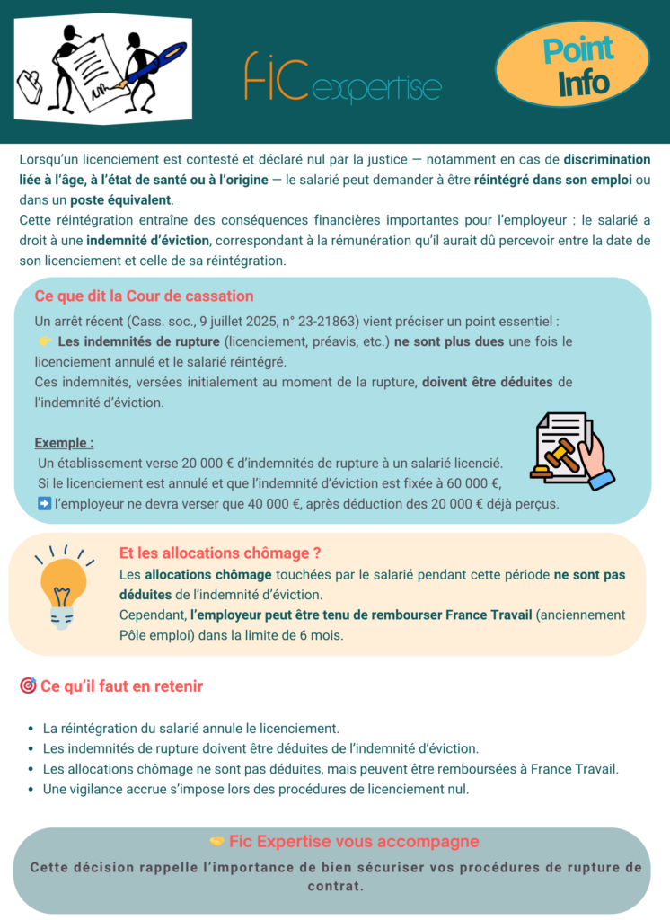 Pas d’indemnités de rupture