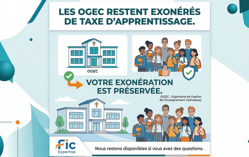 📢 Taxe d’apprentissage 2026 : Pourquoi l’exonération des OGEC est-elle maintenue ?