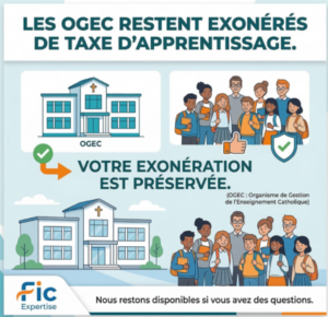 📢 Taxe d’apprentissage 2026 : Pourquoi l’exonération des OGEC est-elle maintenue ?