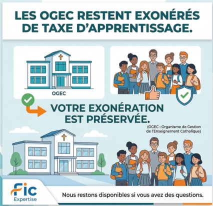 📢 Taxe d’apprentissage 2026 : Pourquoi l’exonération des OGEC est-elle maintenue ?